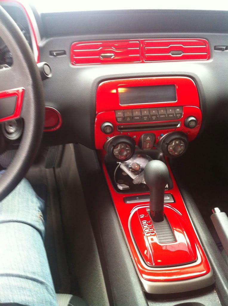 red interior trim kit installed Camaro5 Chevy Camaro Forum / Camaro