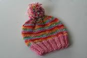 WSK Pinkbow Holly Hat - Size 0-3 months