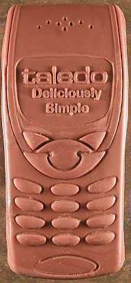 Téléphone Portable en Chocolat