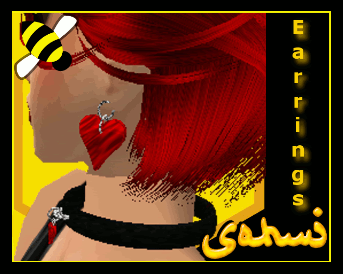 Heart Earrings Deri by SohniBee