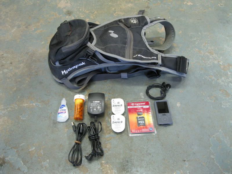 Hydration Pack and contents