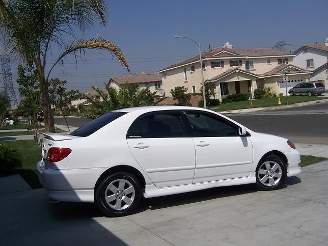 My '07 toyota corolla S (super white) current mods: -led license plate
