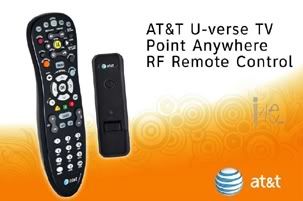at&t U-verse TV Point Anywhere RF Remote Control
