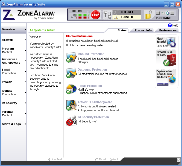 ZoneAlarm Security Suite 7.1.248