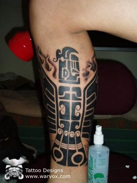 tribal aztec eagle PreHispanic Tattoos.