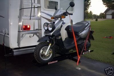 Motorcycle Rack  Trailer on Moped Motorcycle Carrier Hauler Rack Lift Vespa Trailer