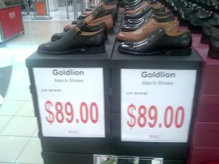 Goldlion's leather shoes at $89.00, original price: $218