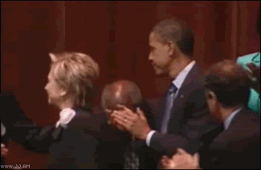 hillary clinton photo: Hillary snubs Bill hilsnub.gif