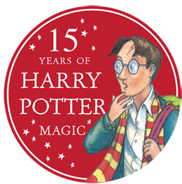 15 years of Harry Potter Magic - with an image of the very first Harry Illustration for Bloomsbury
