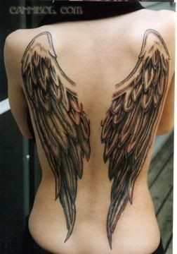 Star Tattoo With Wings