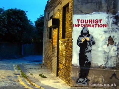 tourist information. Tourist information by BANKSY