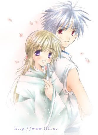 anime girl and guy
