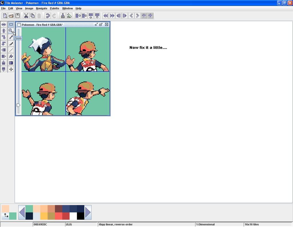 How To Edit the Backsprite of Pokemon Fire Red (Picture AND Palette)
