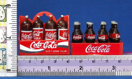 SETS OF MINIATURE COCA COLA COOLER CHEST & CRATE  U13  