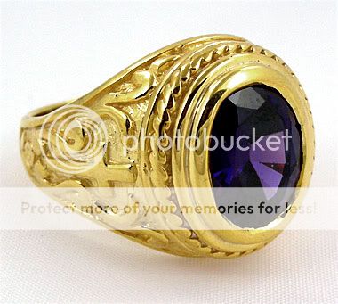 CHRISTIAN BISHOP CROSS 14K YELLOW GOLD SILVER MENS RING  