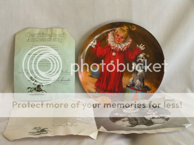 Tommy the Clown Mc Clelland, Knowles Collector Plate  