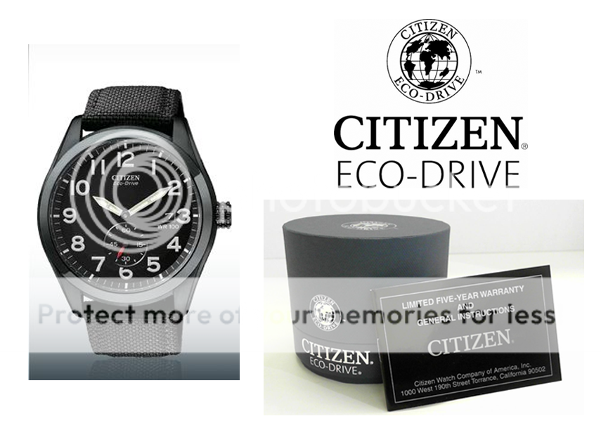Brand New Citizen Mens Eco Drive Black ion Case Watch BV1085 06E