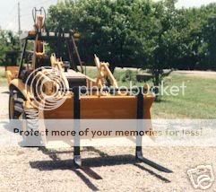 Backhoe Loader Drive on forks bucket pallet tractor USA  