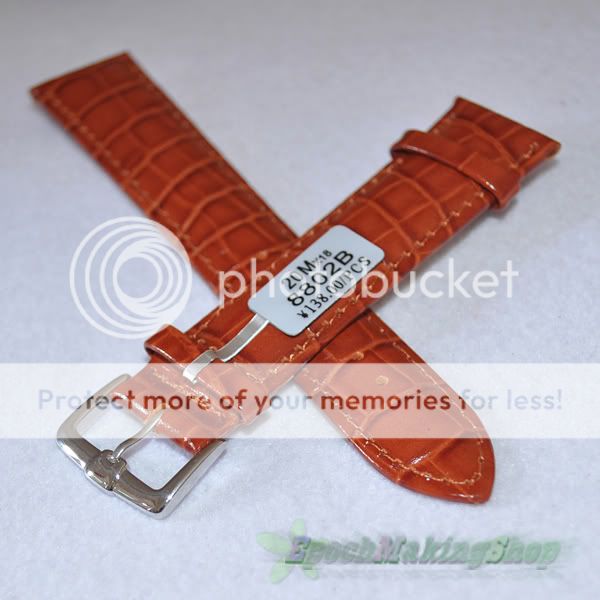 8802B 20MM GENUINE COW LEATHER WATCH BAND brown new  