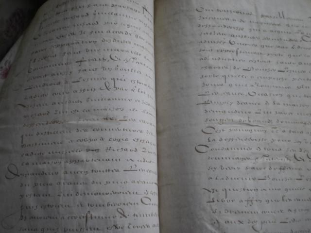 SUPERB ANTIQUE FRENCH LEGAL DOCUMENT MANUSCRIPT ON VELLUM   dated 1636 